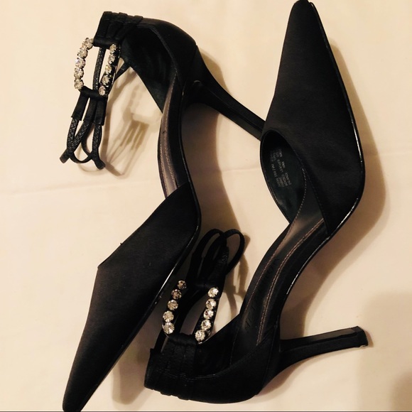 Rhinestone Ankle Strap Heels - Picture 5 of 8